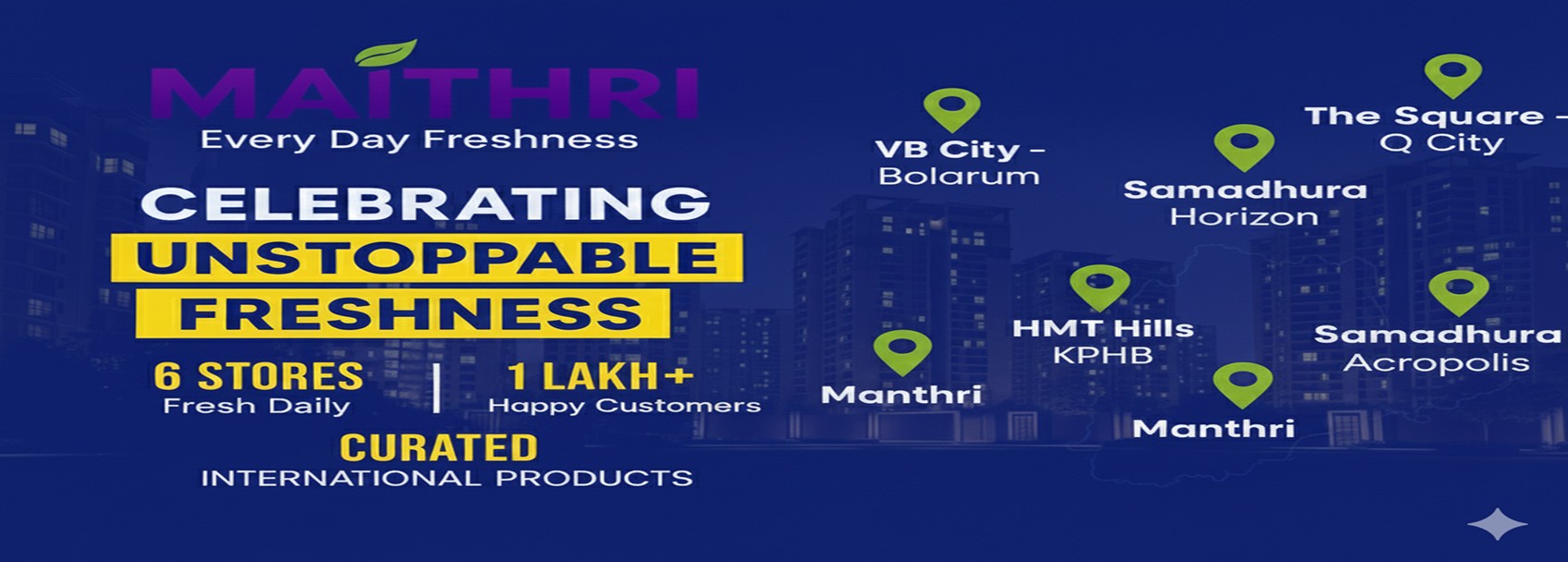 Supermarket aisles with essentials